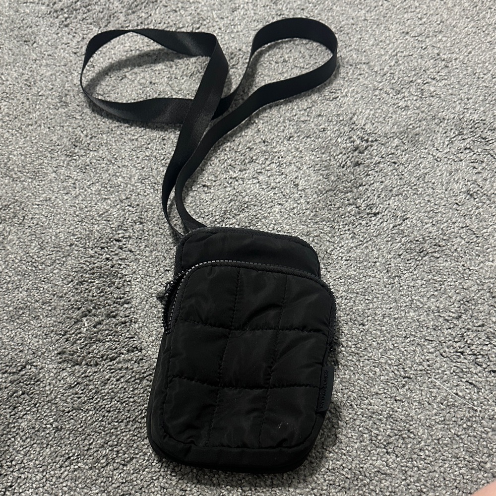 Black Quilted Crossbody Bag